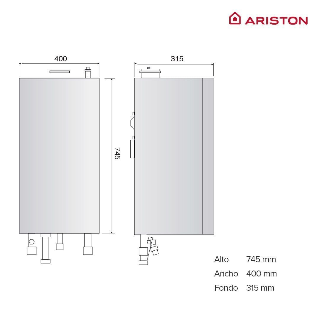 Двоконтурний газовий котел Ariston Matis Condens Plus 24 3301327 фото 2